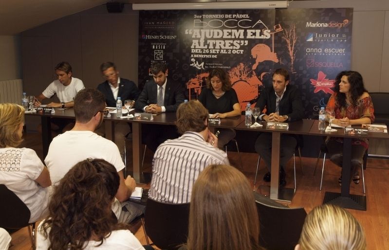 Navarro, Ranera, Tizón, Conesa, Muñoz i Mañero en la roda de premsa. FOTO: A. Ribera