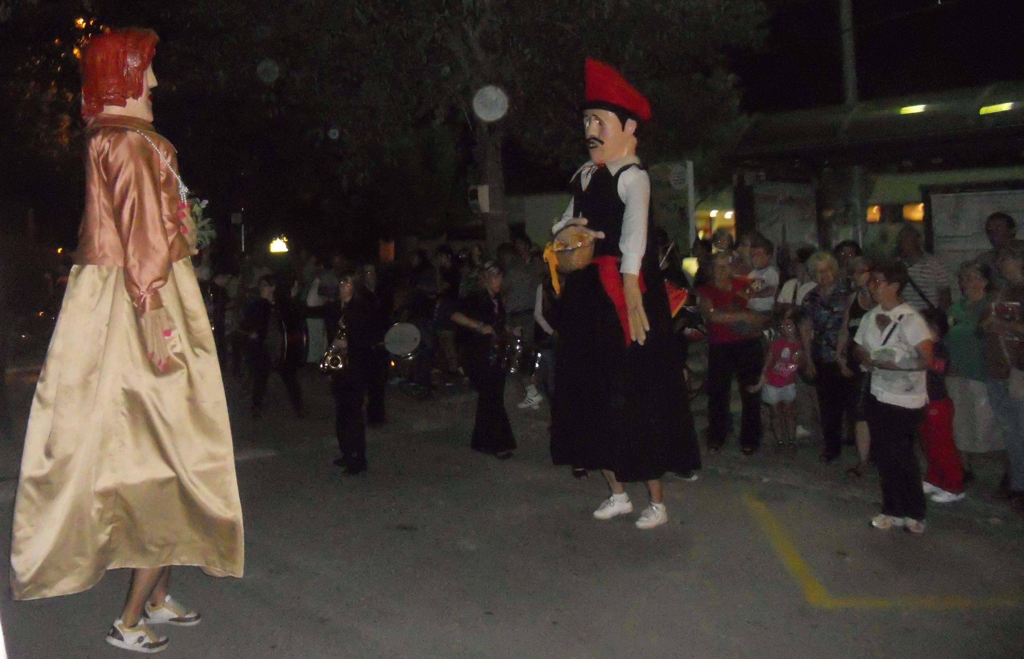 Els Gegants de les Planes també van participar a la festa. FOTO: B. Bella