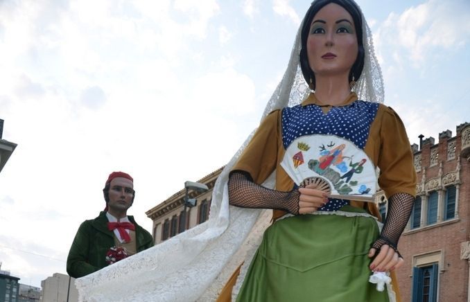 El Joan i la Marieta, a l'actuació de Reus. FOTO: Maria Solani