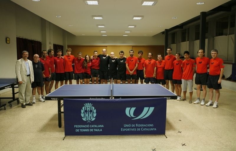 Foto de família amb tots els palistes de la secció. FOTO: A. Ribera