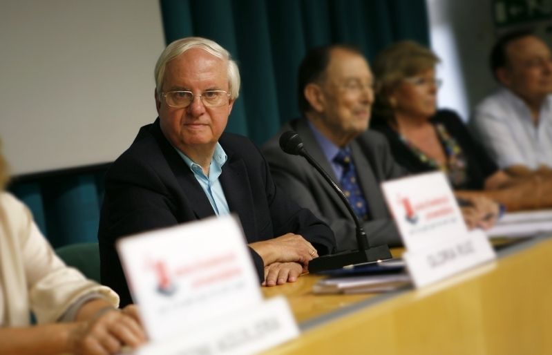Marc Plens presidint l'acte de presentació del desè aniversari de l'Aula. FOTO: A. Ribera