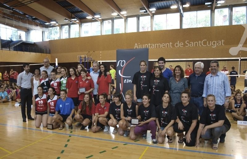La Fundació UE Sant Cugat ja va fer un acte del FEM.sport durant el torneig internacional del Club Voleibol Sant Cugat. FOTO: P. Fernández