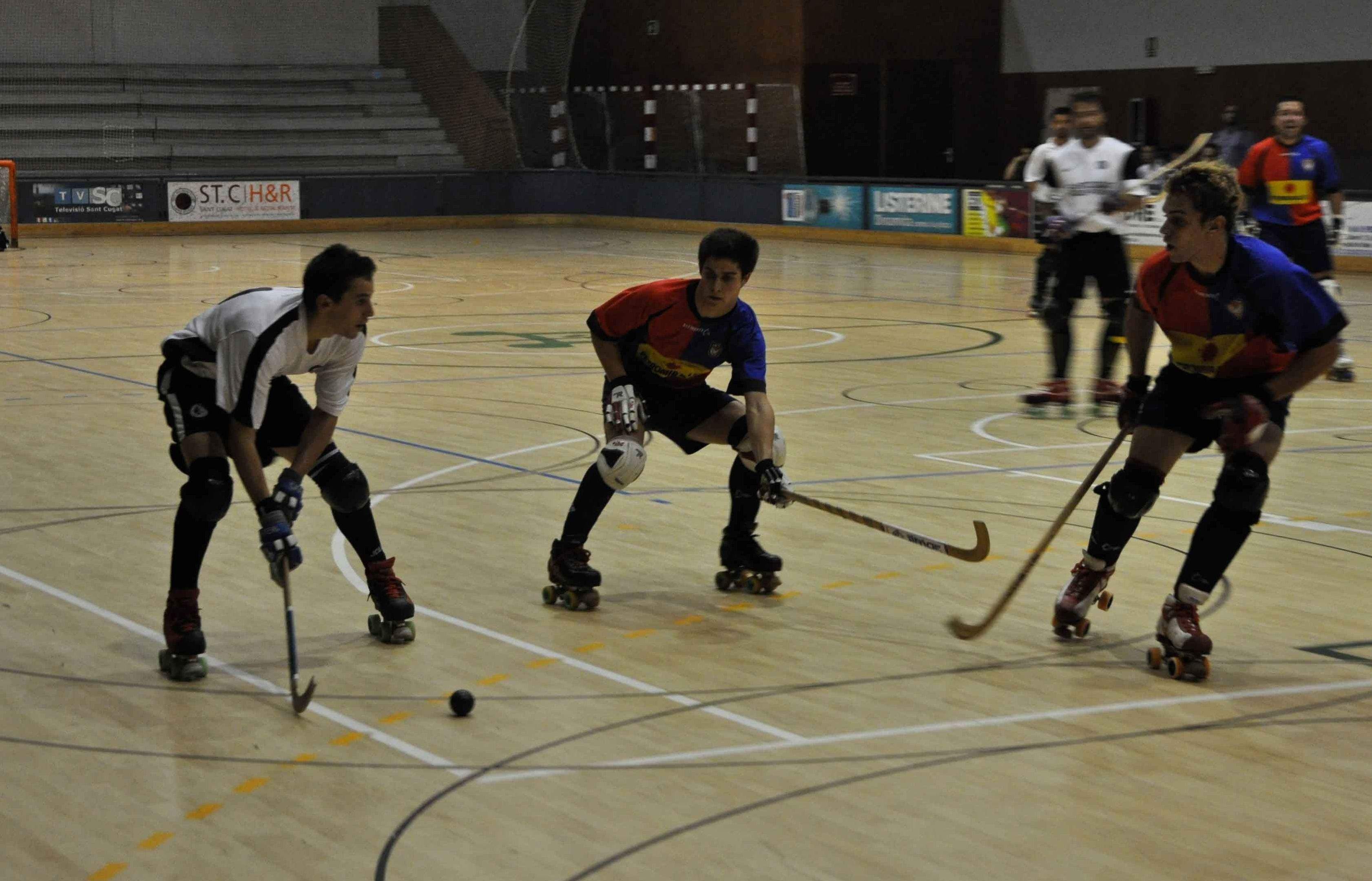 El PHC Sant Cugat ha vestit la seva segona equipació. FOTO: Pere Fernández