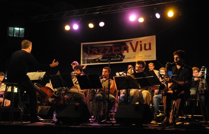 L'actuació de la Big Band a la Festa Major. FOTO: D. Fernández