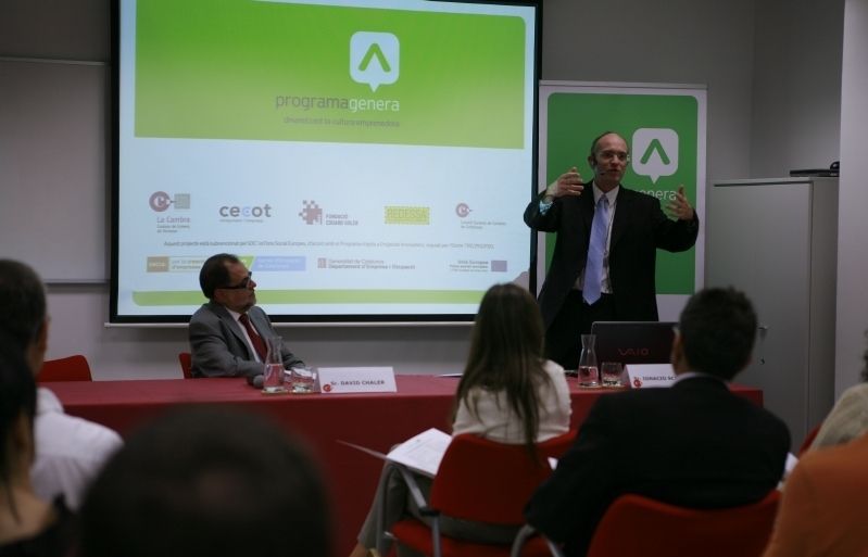 Ignacio Schmidt durant el seminari del programa Genera. FOTO: A.Ribera