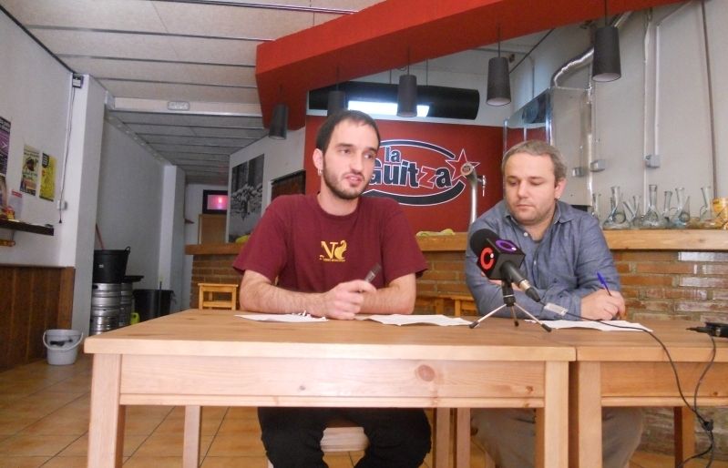 Ignasi Bea i Guim Pros, durant la roda de premsa d'avui. FOTO: JR Armadàs