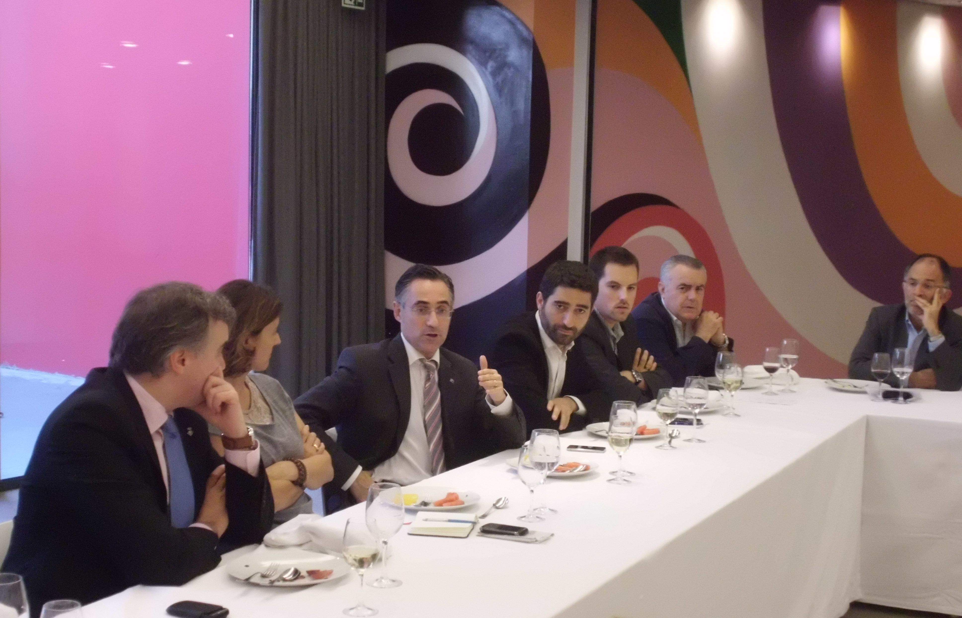 Mercè Conesa, Ramon Tremosa i Jordi Puigneró. FOTO: B. Bella