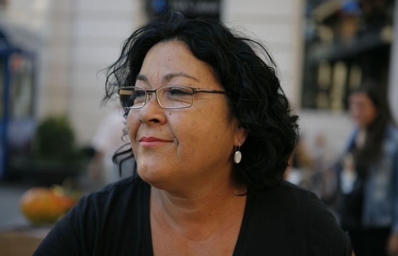 Lupe és La Castanyera de Sant Cugat. FOTO: A.Ribera