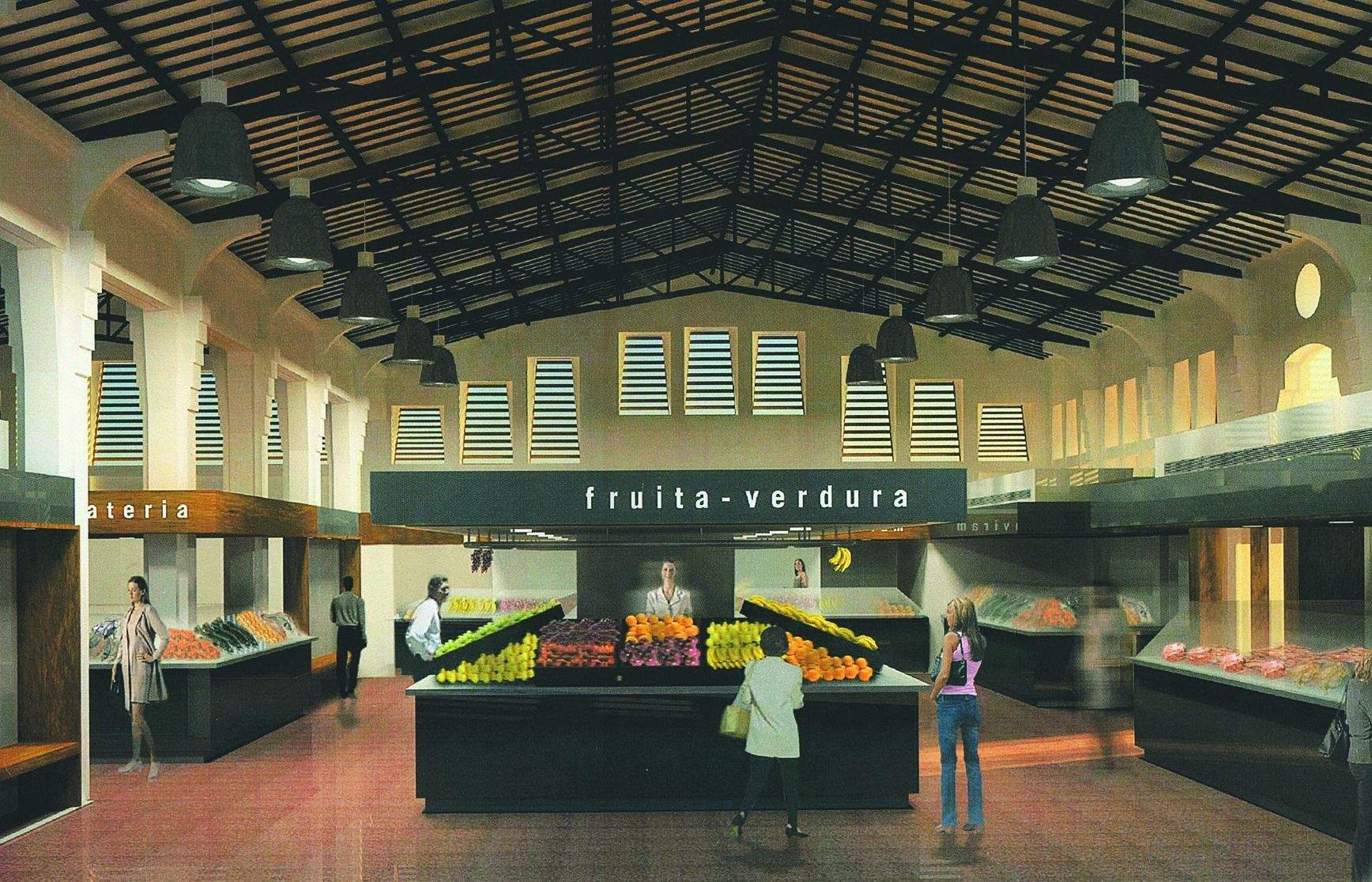 Imatge de com quedaria el mercat si es fés la remodelació dels comerciants. FOTO: Cedida