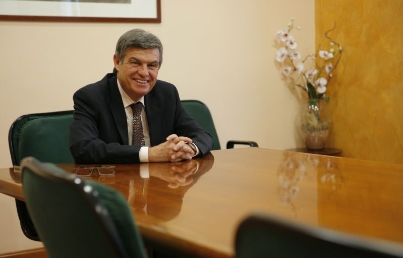 Joan B. Casas moments abans de l'entrevista FOTO: Artur Ribera