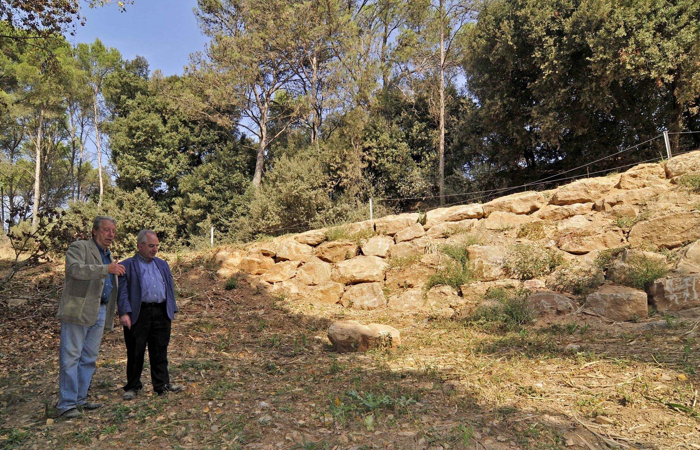Joan Puigdomènech i Josep Mascaró visiten les millores  FOTO: Localpress