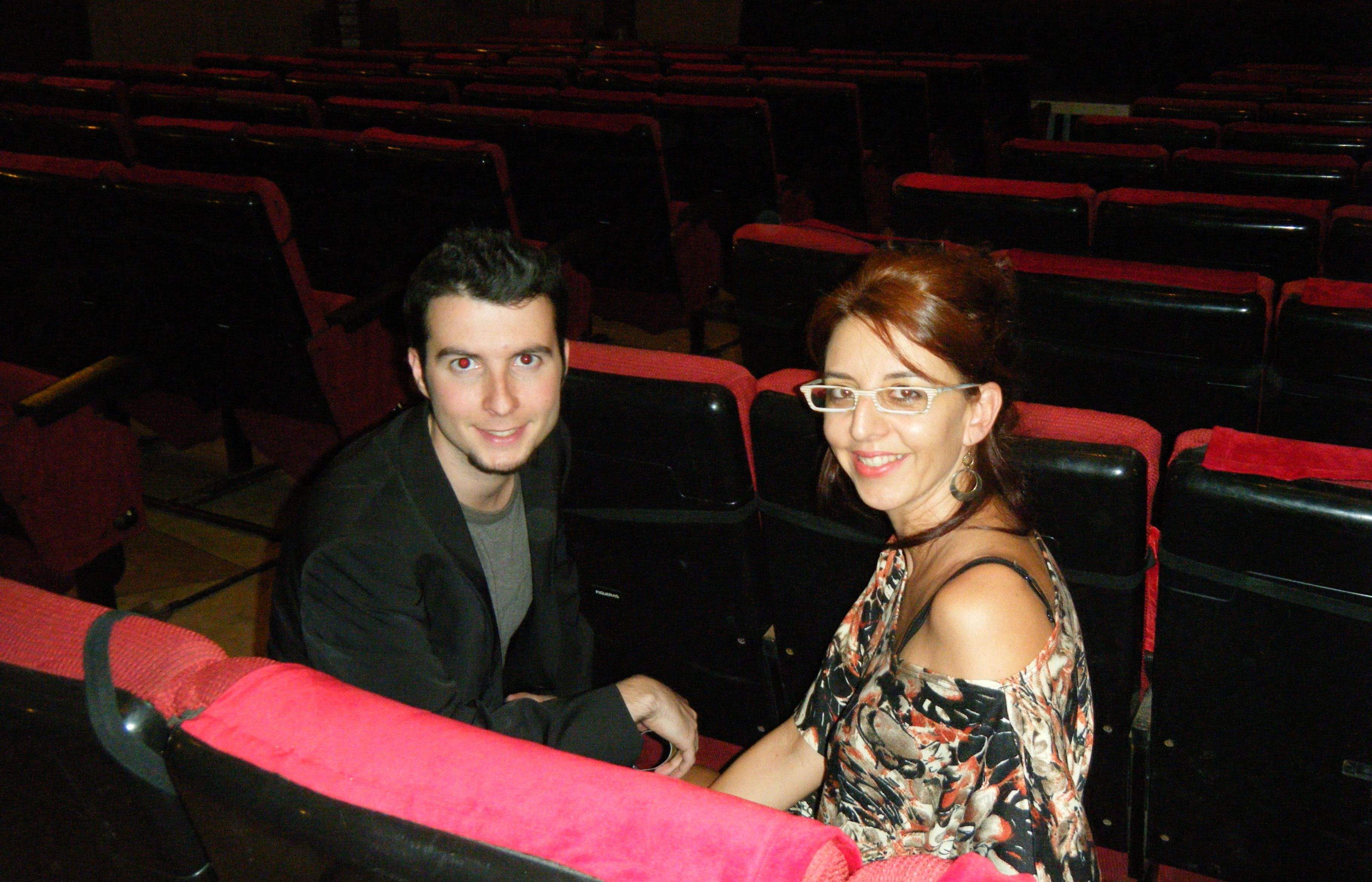 Dani Amor i Gisela Figueras al Casino Prado de Sitges, on es va estrenar la seva primera pel·lícula  FOTO: JR Armadàs