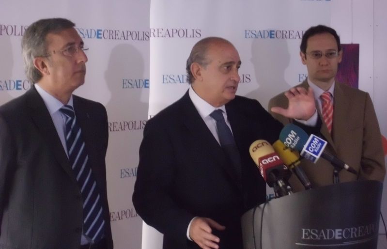 Jorge Fernández Díaz durant la seva intervenció a Esade Creapolis. FOTO: César Cidraque