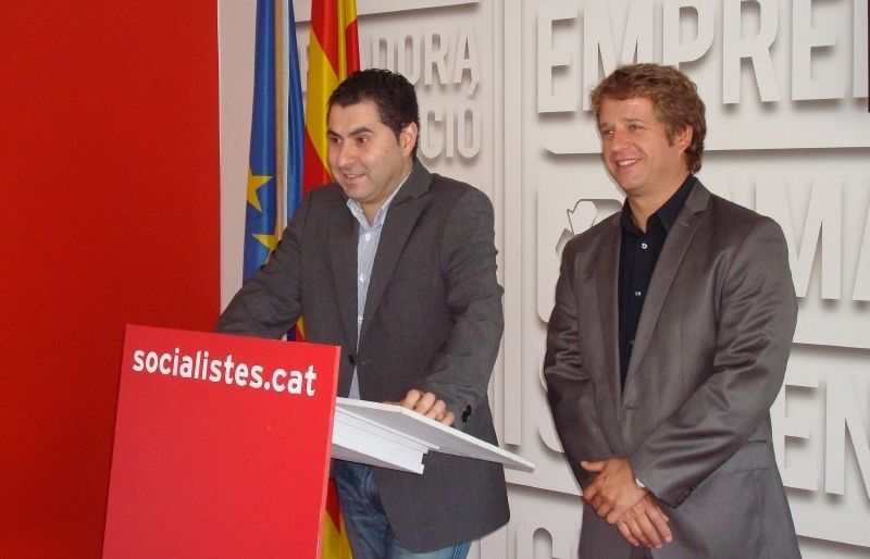 Ferran Villaseñor i Pere Soler en roda de premsa. FOTO: C.Caballé