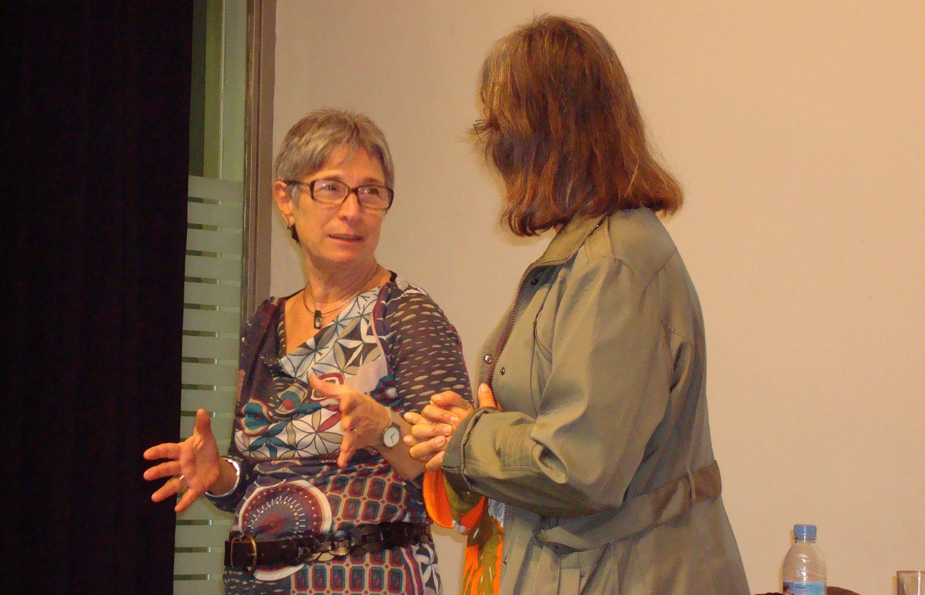 Eulàlia Cucurella, a la Casa de Cultura durant la conferència. FOTO: C.Caballé