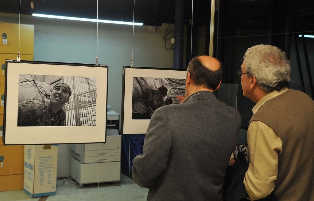 Imatge de l'exposició a la Biblioteca Gabriel Ferrater. FOTO: Local Press