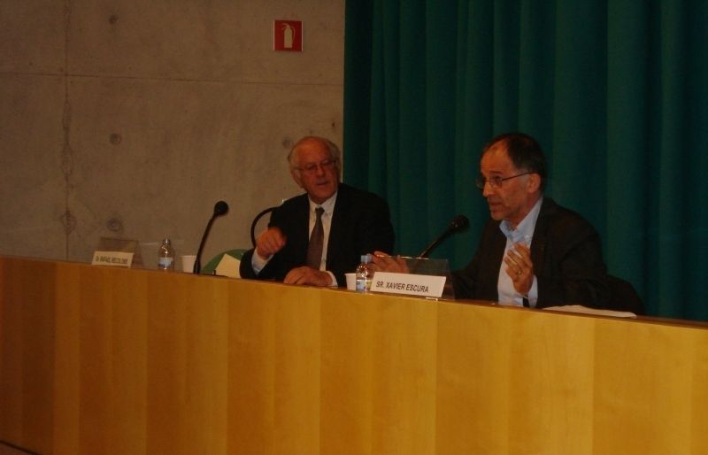 Xavier Escura en la conferència aquest dimecres. FOTO: A. Rodoreda