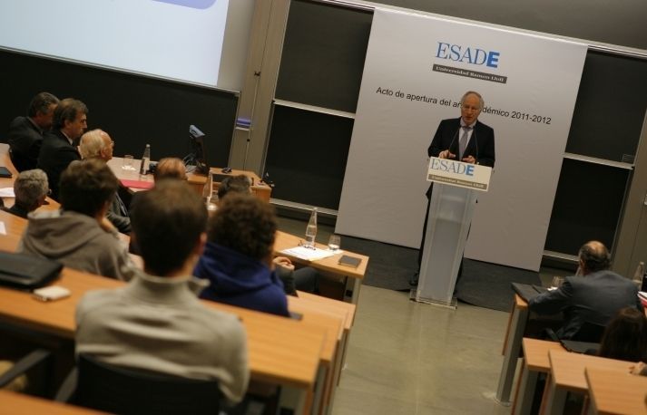 Joan Maria Nin a obre el curs a Esade FOTO: A. Ribera