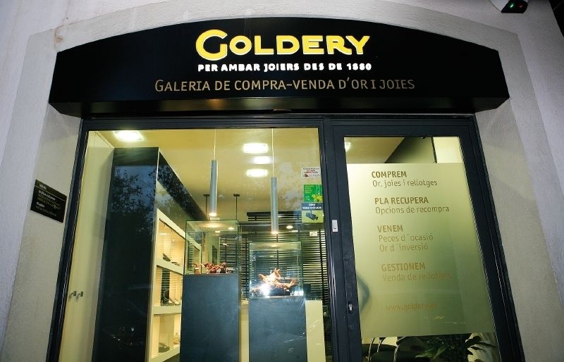 Goldery és una galeria de compra i venda d'or, joies i rellotges