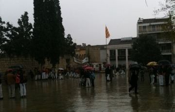 A punt de marxar cap al Club Muntanyenc