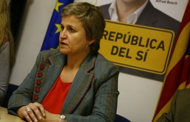 Anna Simó a la seu local d'ERC FOTO: A. Ribera