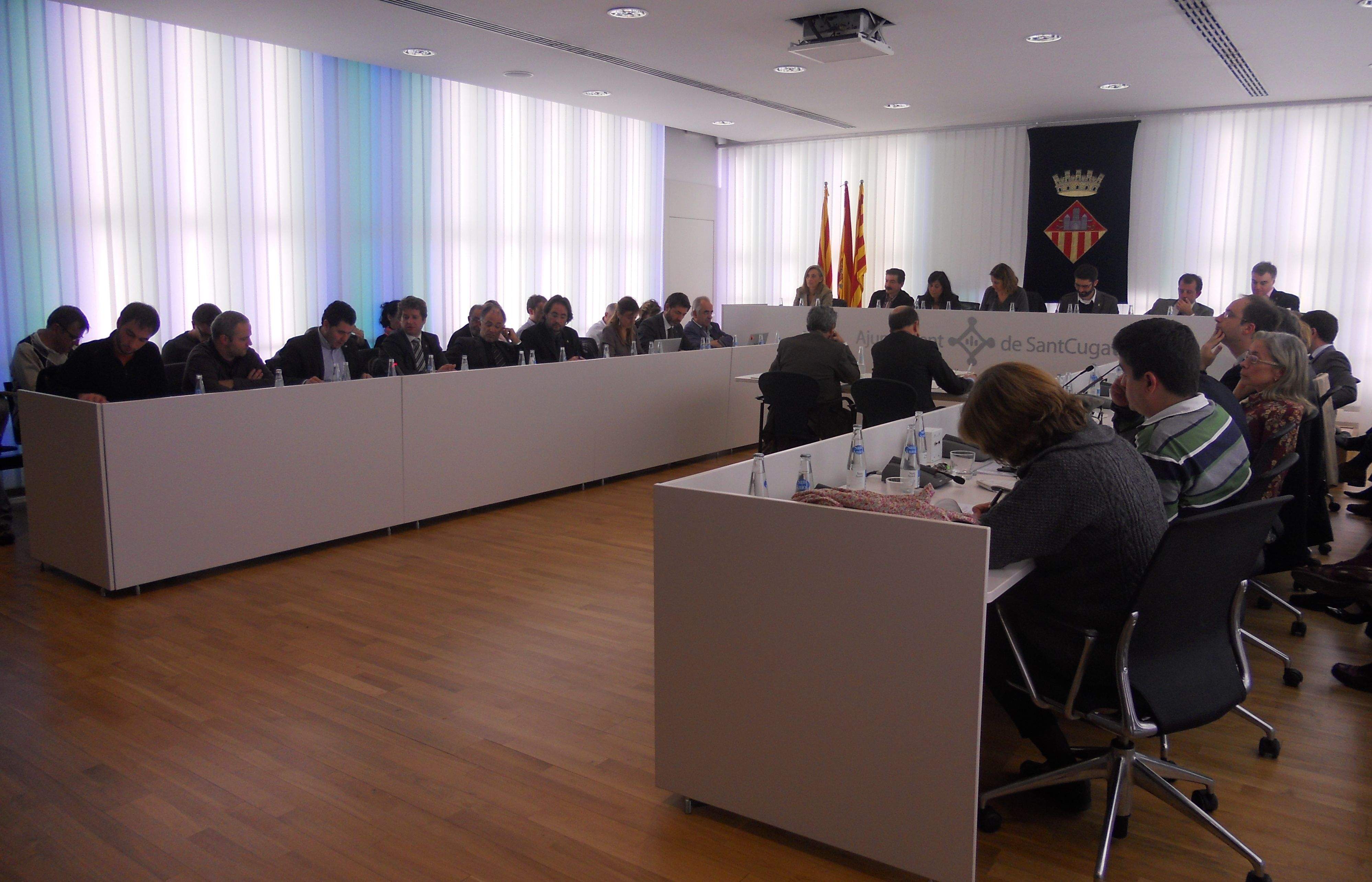 La majoria de vots a favor de la moció van ser dels grups de esquerres, el PP es va abstenir. FOTO: A.Rodoreda