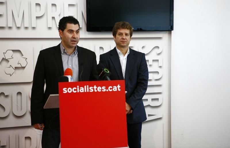 Ferran Villaseñor i Pere Soler, en la roda de premsa. FOTO: A. Ribera