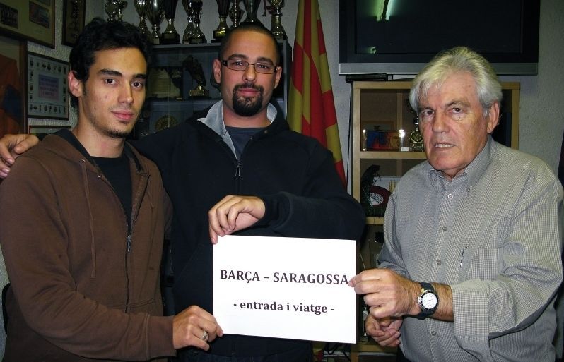 El premi gros va ser anar a veure el partit FC Barcelona - Saragossa jugat el passat cap de setmana. FOTO: Arxiu