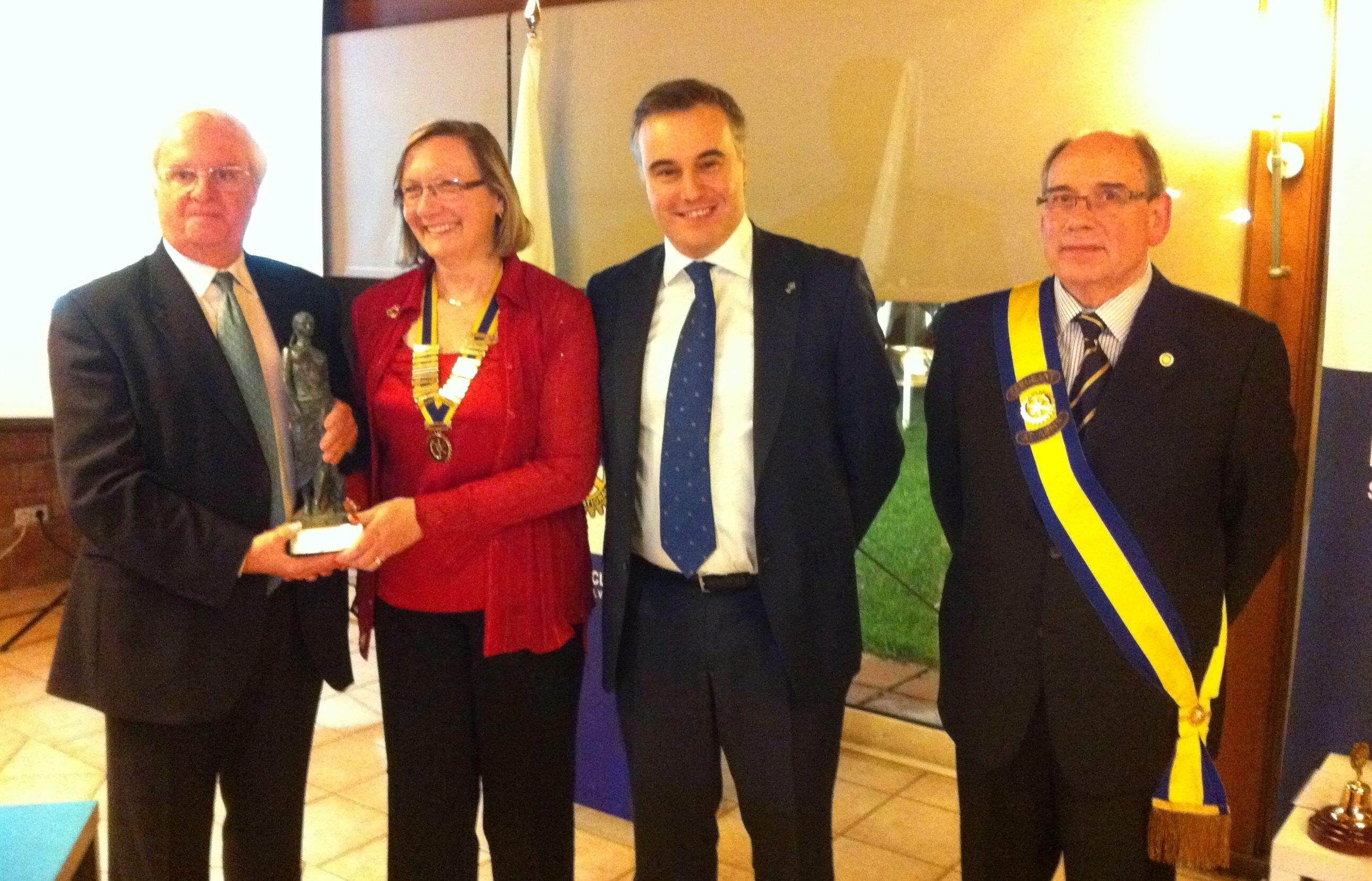 Marc Plens (esquerra) , Montse Moral, Francesc Carol i Jesús Ruiz  FOTO: J. M. V.