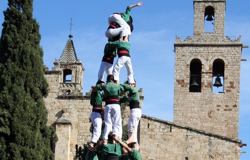 El 4 de 8 que els Gausacs van fer a Sant Cugat. FOTO: Cedida