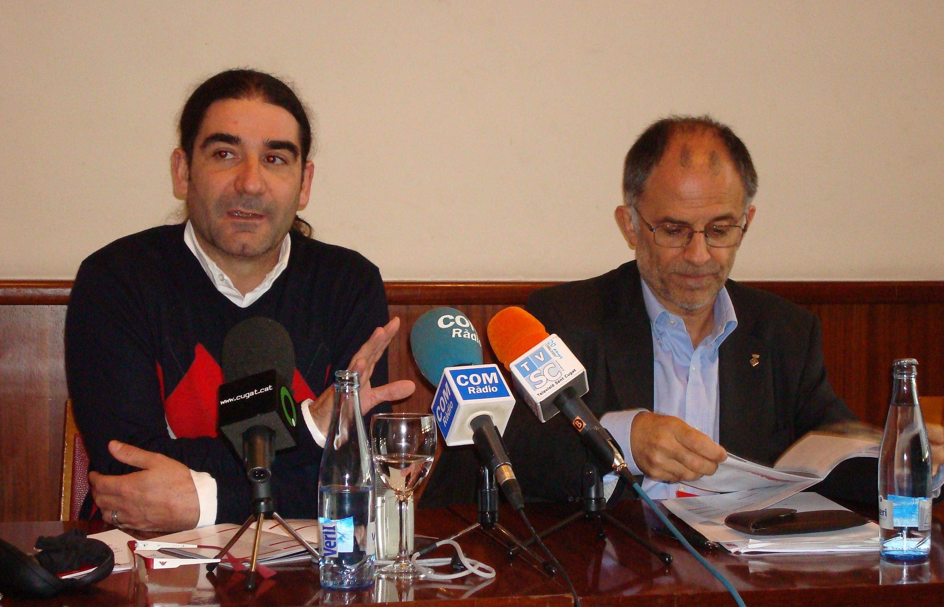 Pep Tugues i Xavier Escura han presentat la nova temporada. FOTO: C. Caballé