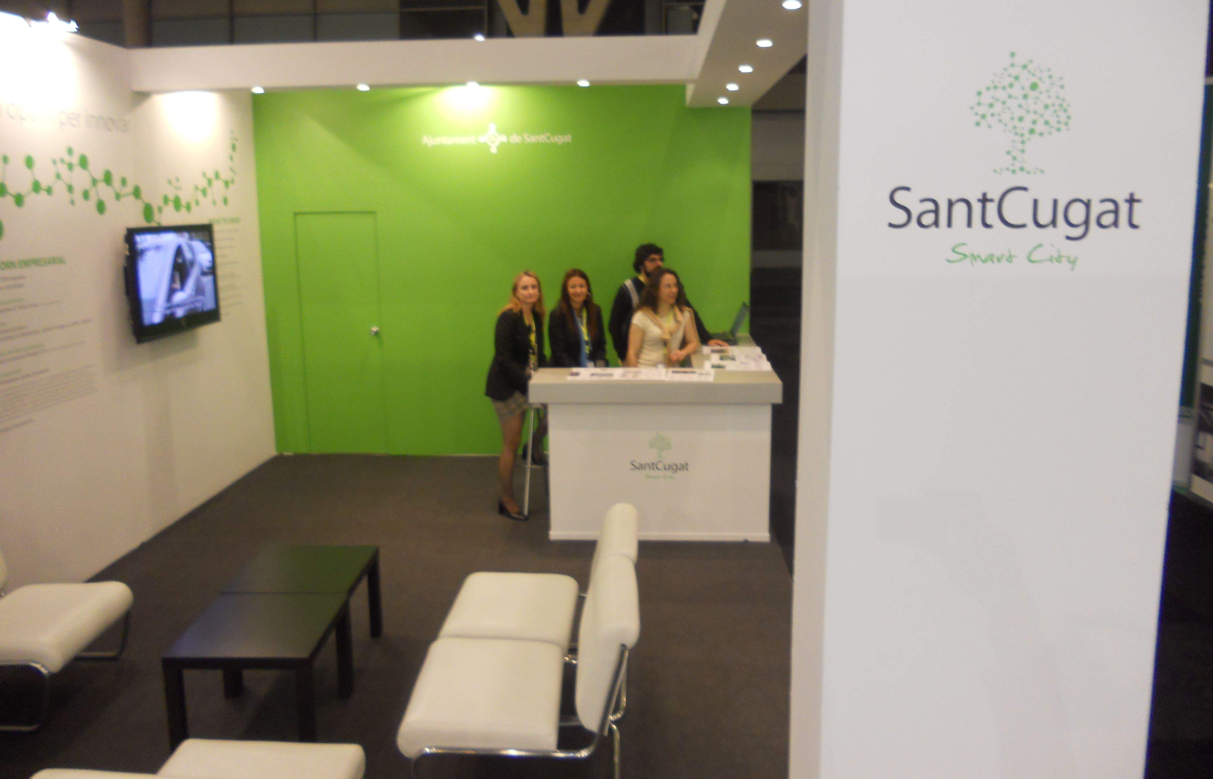L'estand de l'Ajuntament a l'Smart City Expo World Congres FOTO: JR Armadàs