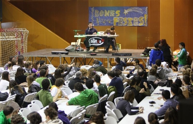 La darrera edició del Quinto de Nadal és va fer a l'escola Joan Maragall. FOTO: Lluís Llebot