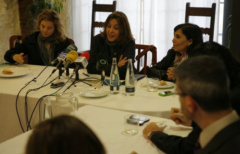 Mercè Conesa durant la seva intervenció. FOTO: A. Ribera