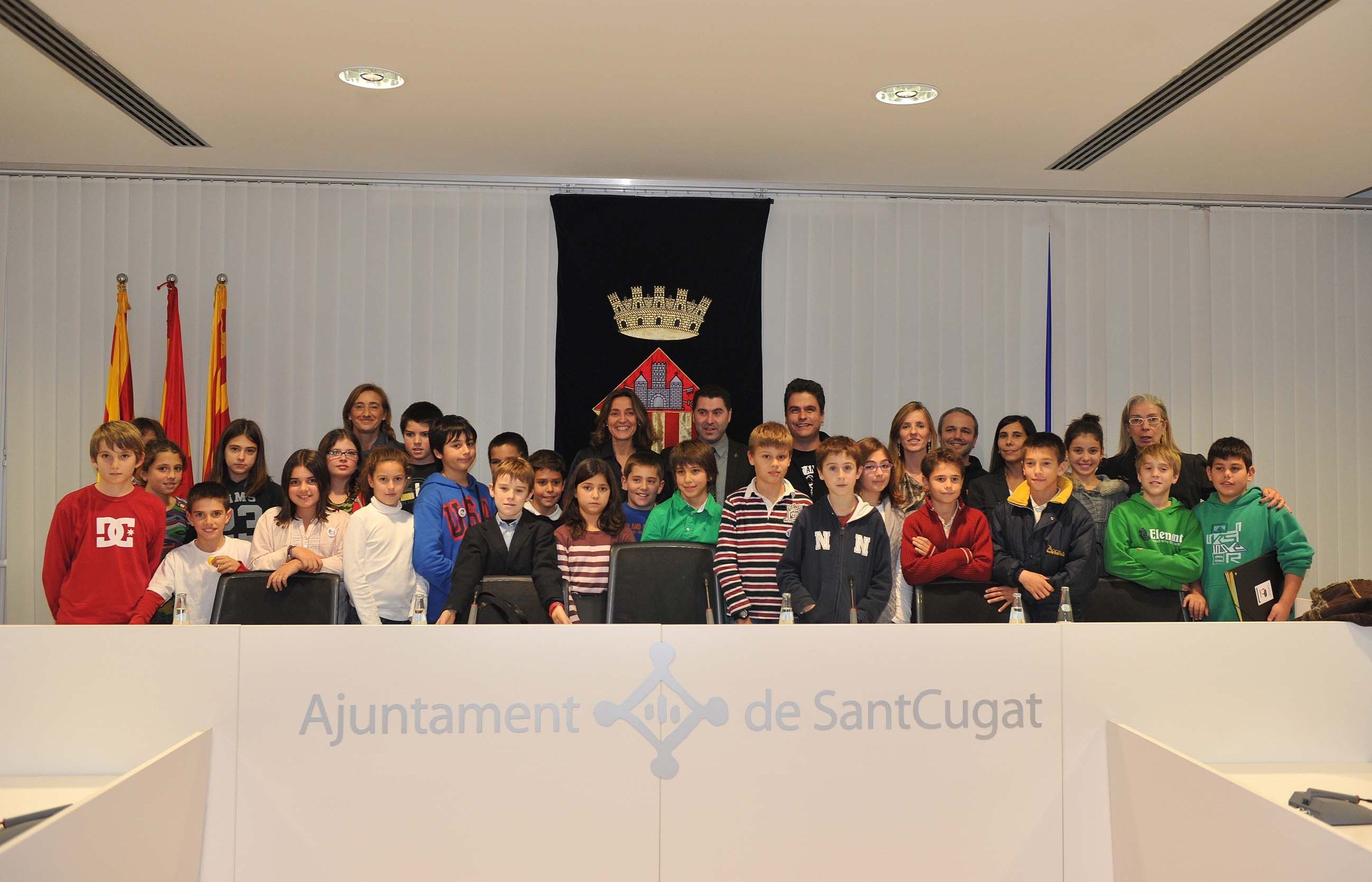 Conesa amb el Consell d'Infants. FOTO: Localpress