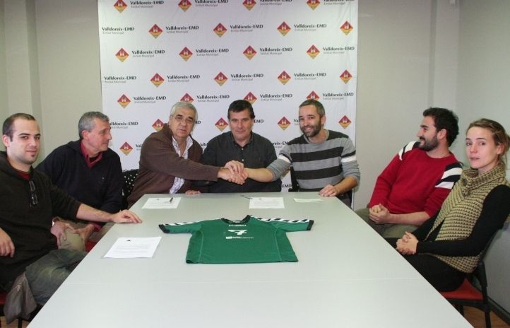 L'acte de la signatura s'ha fet aquest dimarts. FOTO: Cedida