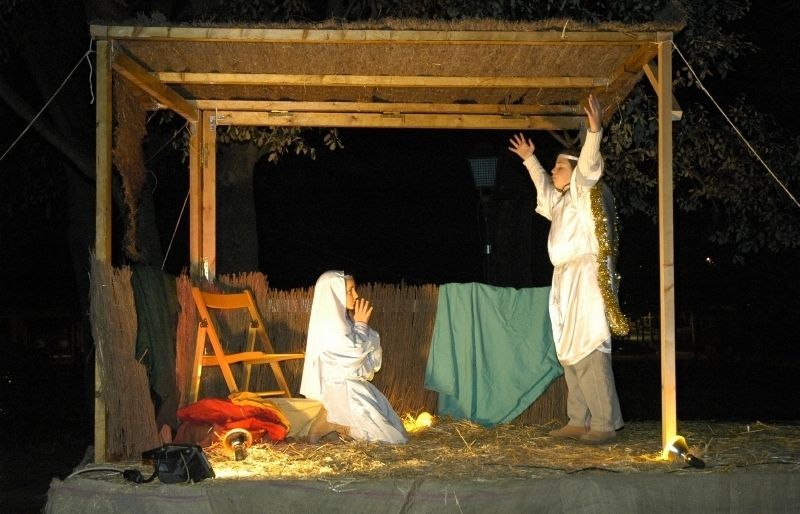 El pessebre vivent una tradició a Sant Cugat FOTO: Arxiu