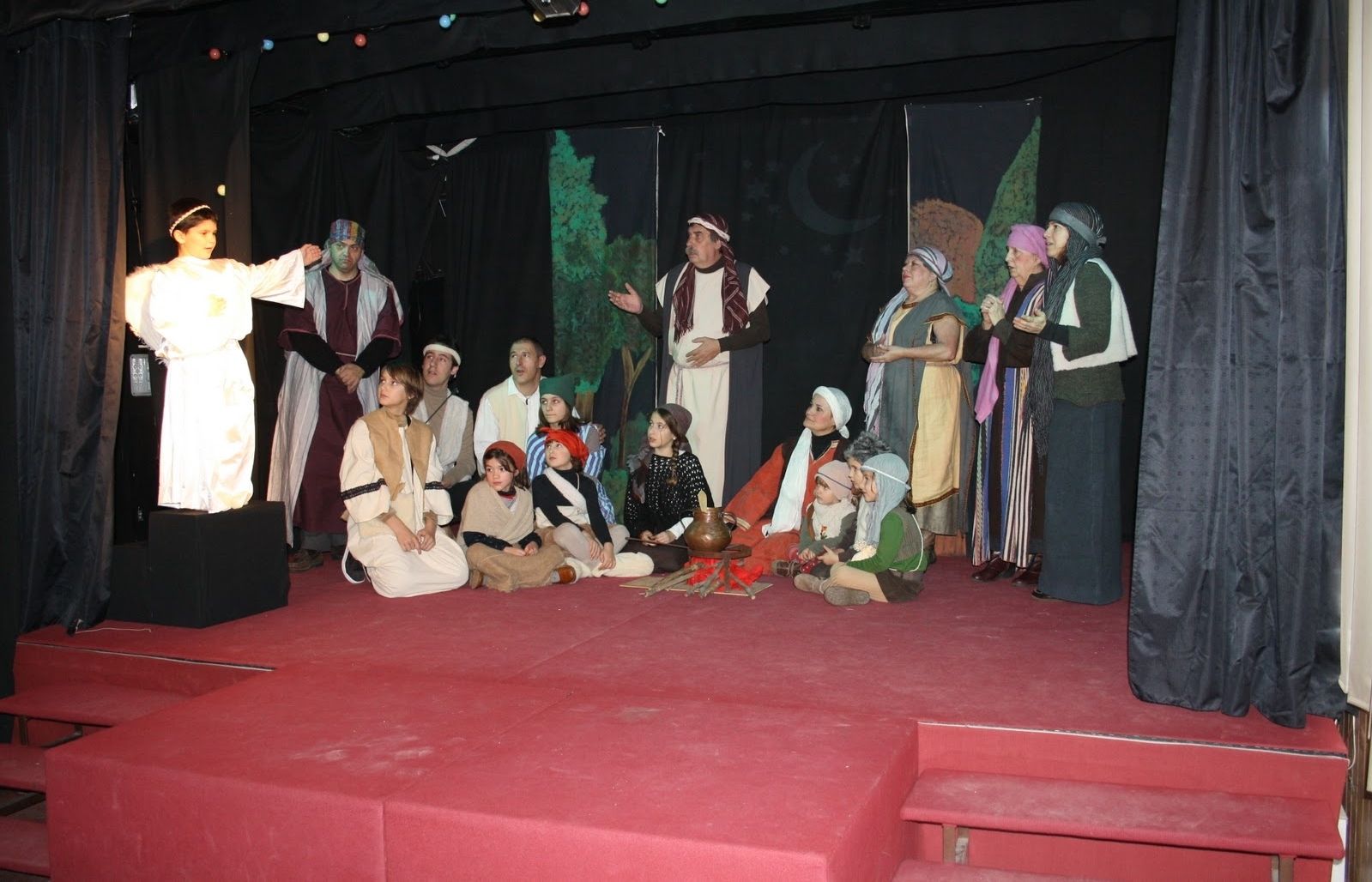 Una de les representacións d''Escenes del pessebre vivent'. FOTO: Cedida