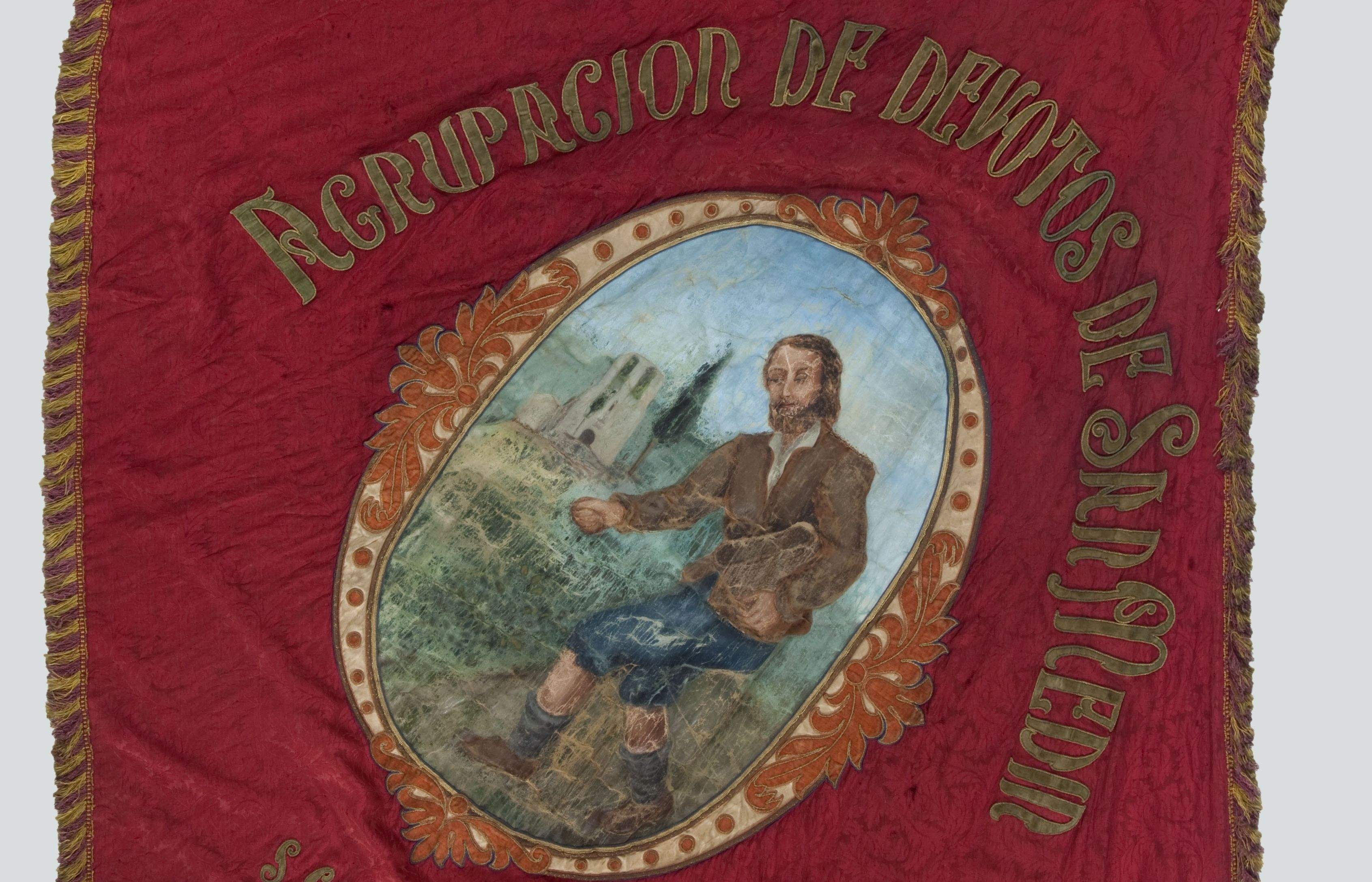 El Penó de Sant Medir abans de ser restaurat. FOTO: Carles Aymerich