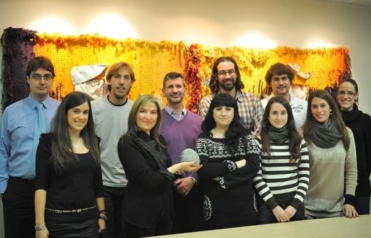 L'èquip de redacció amb Bronstein FOTO: A. Bernal