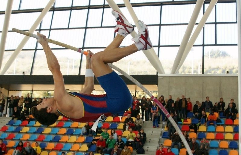 Didac Salas, en el Campionat de Catalunya de Clubs sub-20 en Pista Coberta. FOTO: JJ Vico