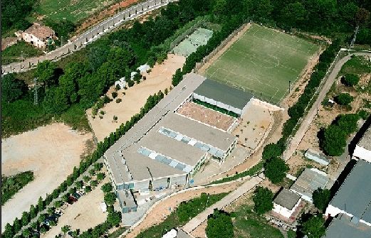 L'escola Thau Sant Cugat a vista d'ocell. FOTO: Cedida