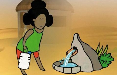 Les dones han danar a buscar laigua, sovint bastant lluny