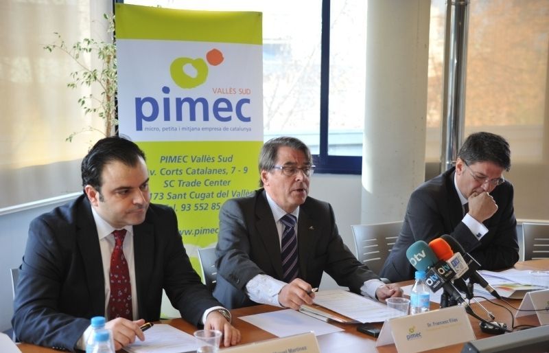 El SC Trade Center va acollir la roda de premsa dels directius de Pimec FOTO: Amanda Bernal