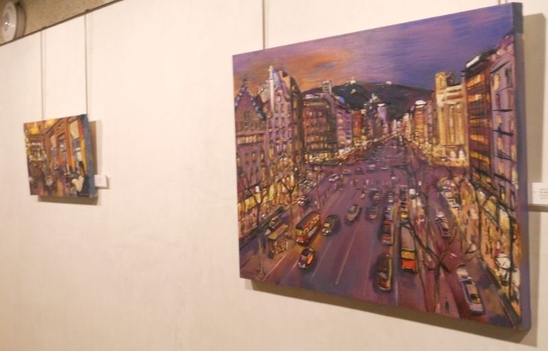 Moscardó ha plasmat en la seva obra diverses ciutats FOTO: À. Guinó