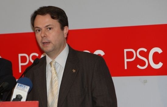 Gausa en una fota d'arxiu a la seu del PSC de Sant Cugat FOTO: Lluís Llebot