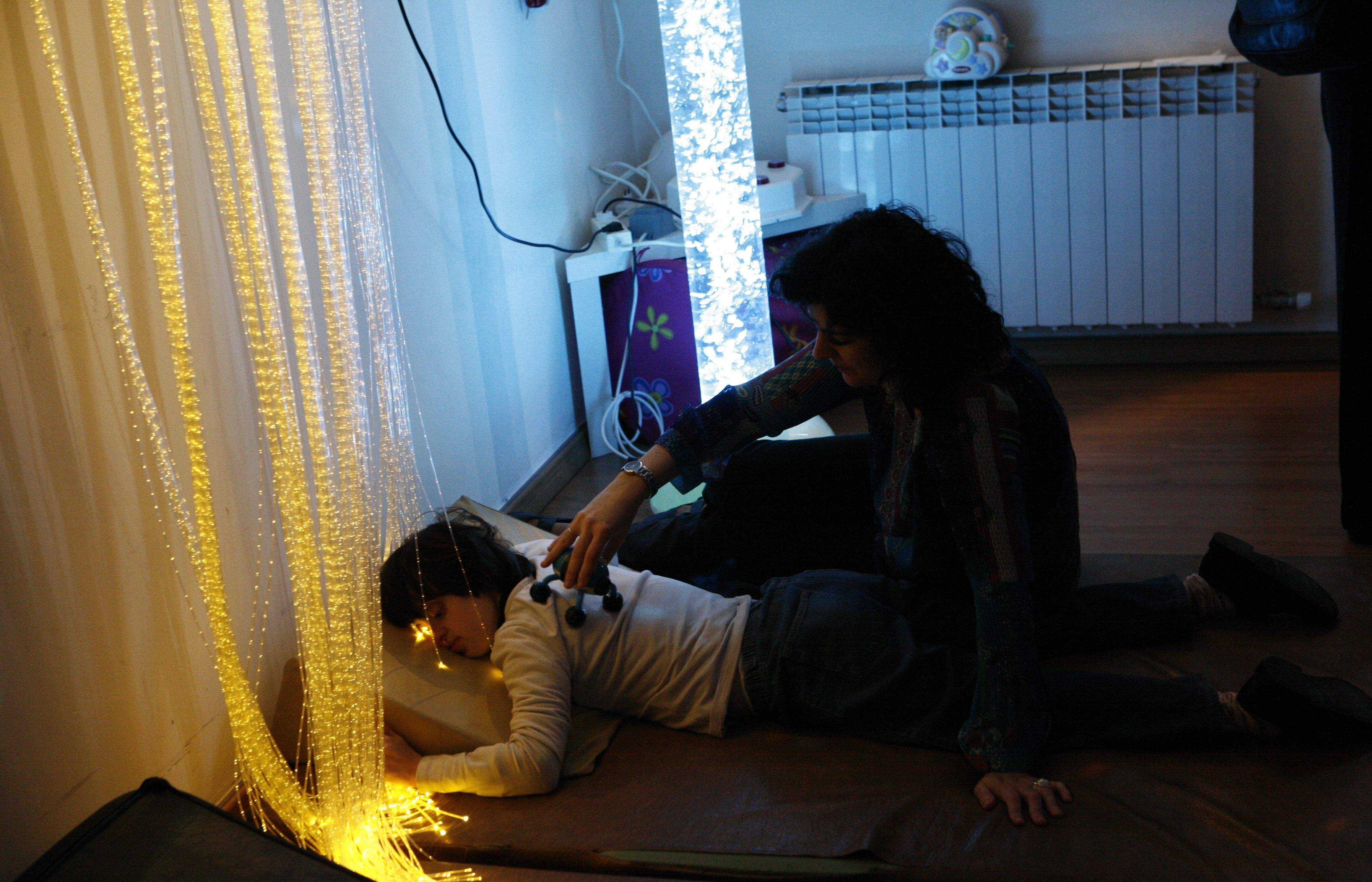 La sala d'estimulació sensorial d'ASDI. FOTO: E. Naval