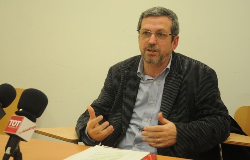 Valentí Feixas en la roda de premsa. FOTO: D. Fernández