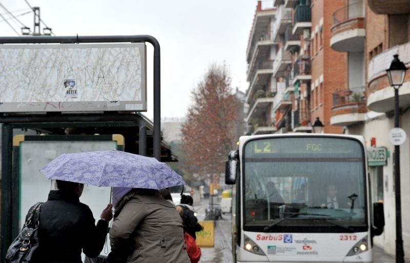 Parada d'autobús. FOTO: Arxiu