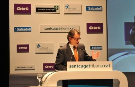 Artur Mas ha visitat Sant Cugat al fòrum Santcugatribuna FOTO: A. Bernal